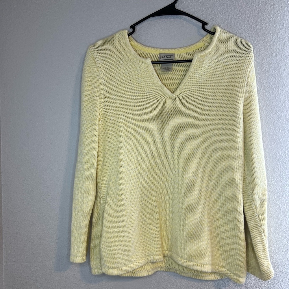 L.L. Bean Women's Yellow Sweater